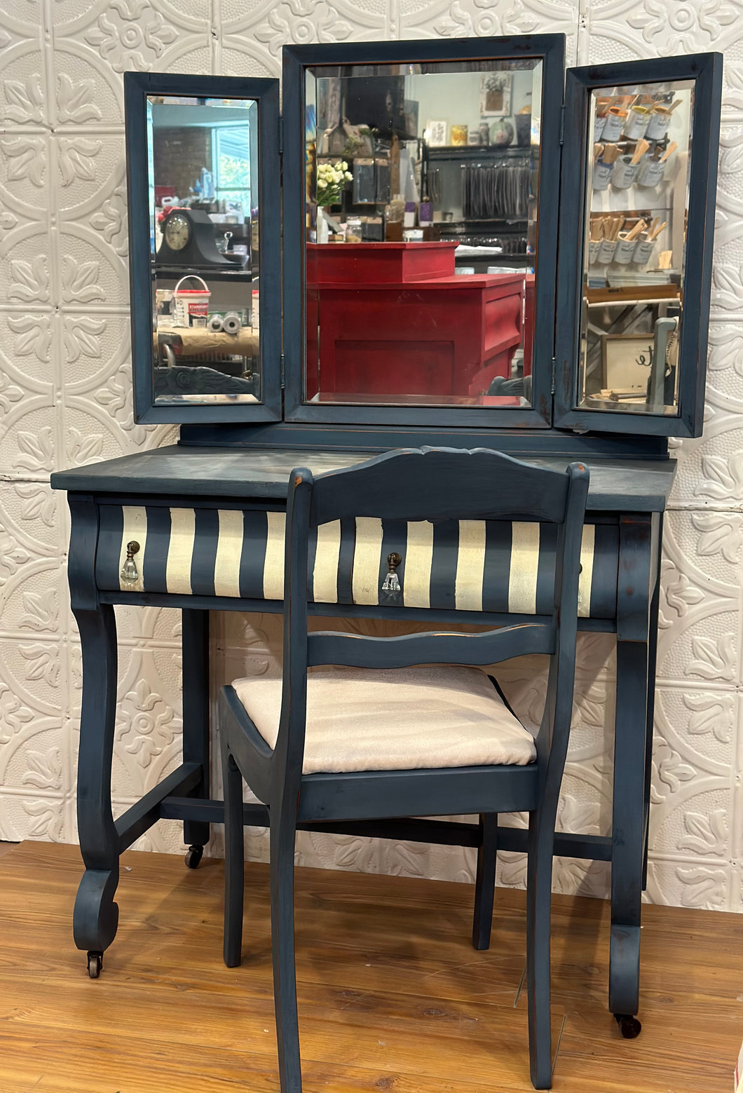 Empire Style Vanity with Chair