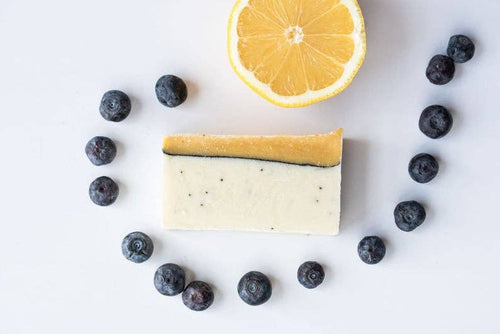 Lemon Blueberry Bar Soap - Eco Friendly Soap - Olive Oil