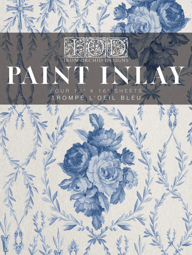 IOD Trompe L’Oeil Bleu Paint Inlay