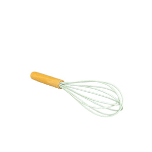 10" Silicone Egg Whisk with Wooden Handle
