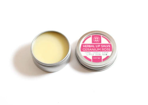 Herbal Lip Salve Geranium Rose