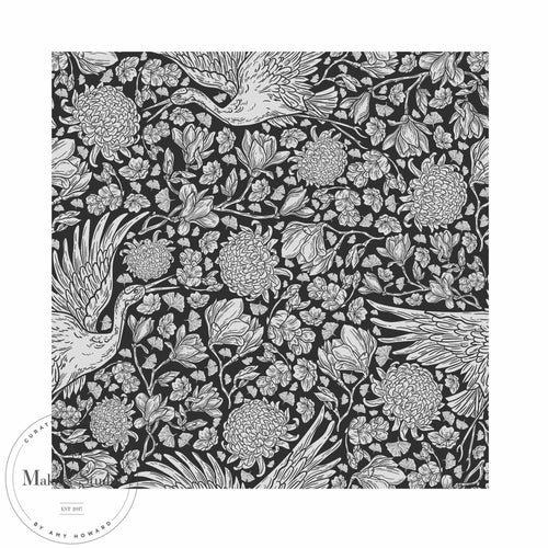 Birds in the Garden - Mesh Stencil 12x12