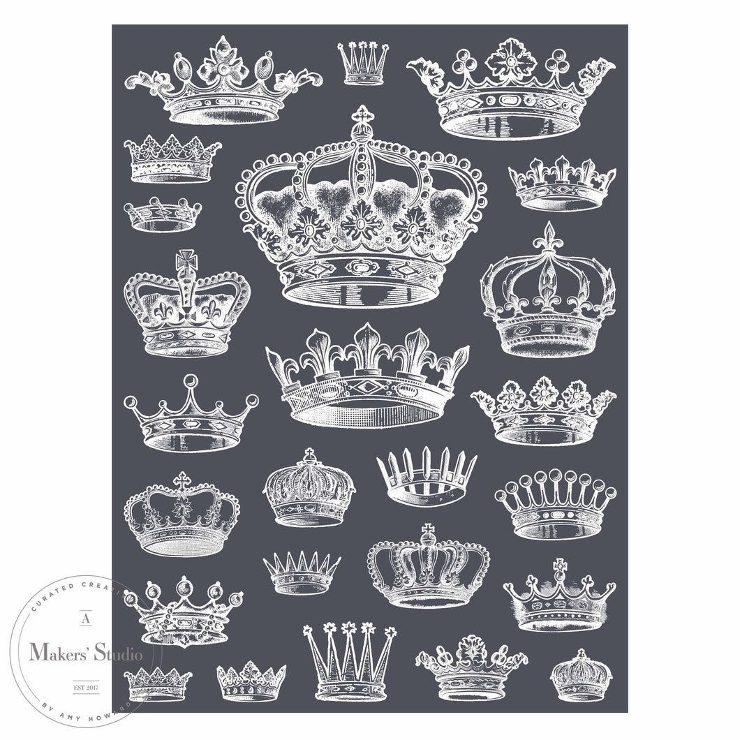 Crowns - Mesh Stencil 9x12