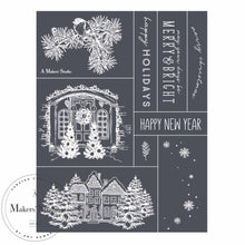 Load image into Gallery viewer, Christmas Houses - Mesh Stencil