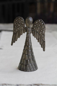 Standing Angel Metal Art: Large