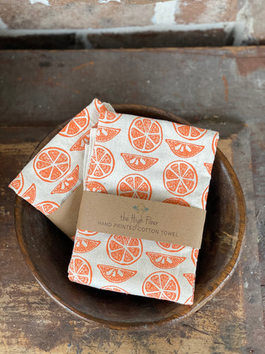 The High Fiber Orange Citrus Kitchen Towel
