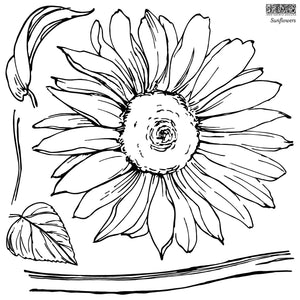 IOD Sunflowers Stamp 2 sheet set