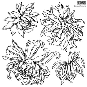 IOD Chrysanthemum Flower Stamp