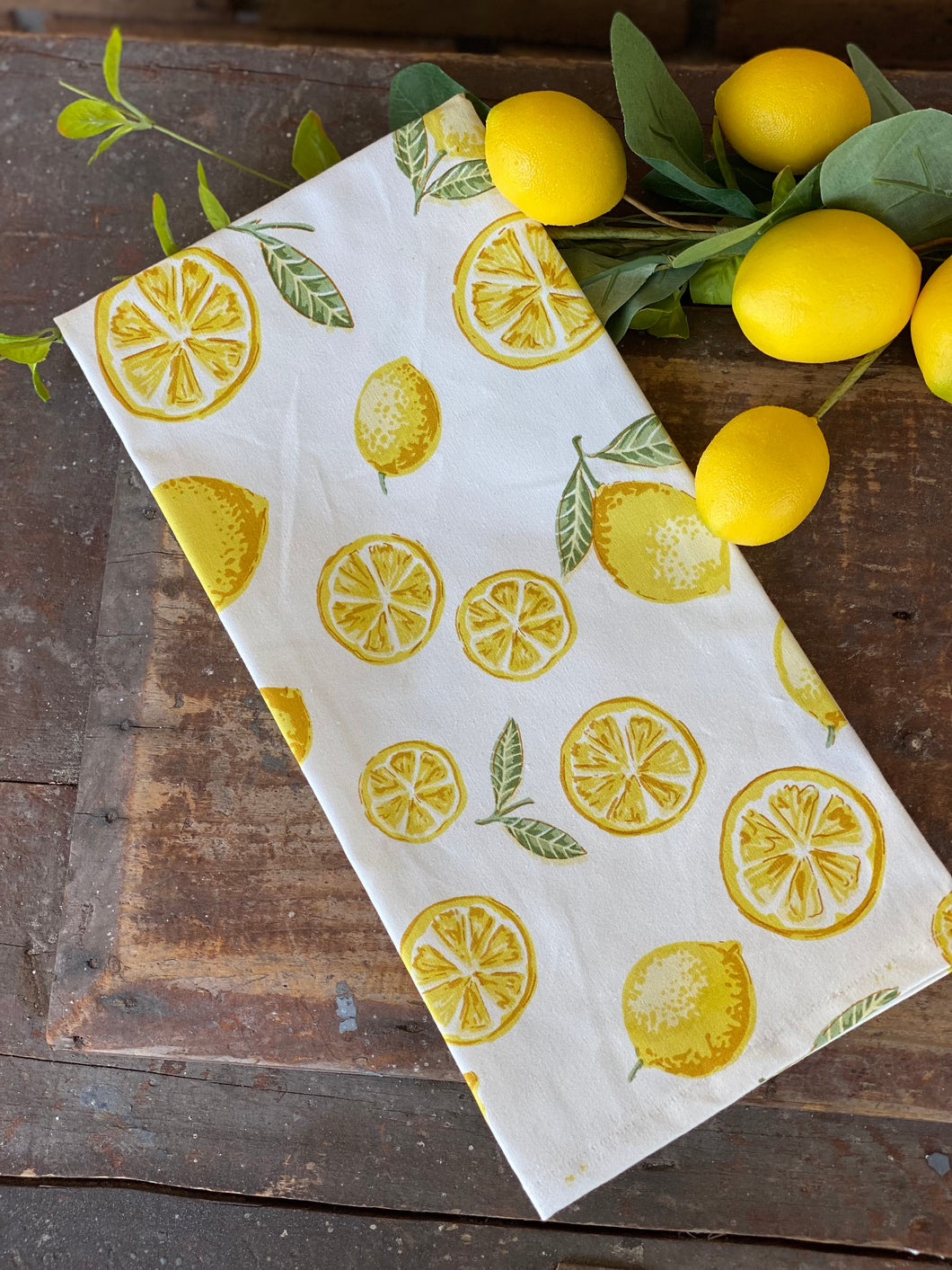 Cotton Lemon Dish Towel