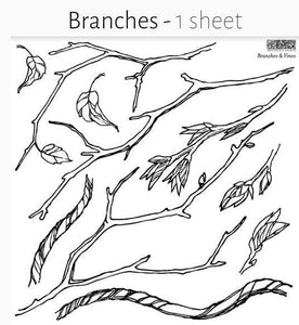 IOD Branches and Vines Stamps