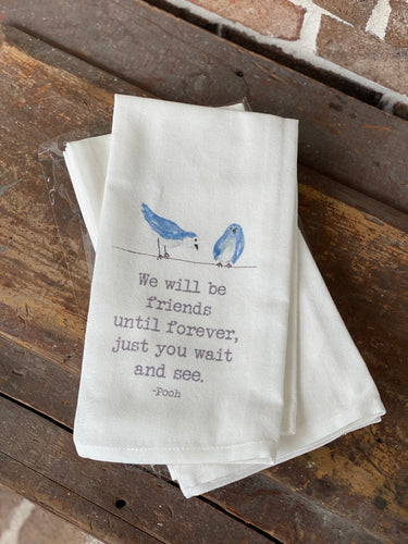 We will be Friends Birds Dishtowel