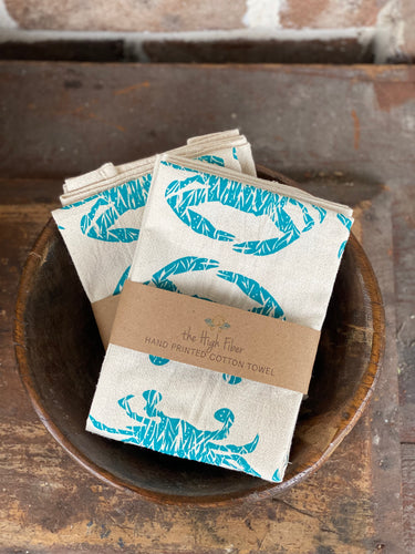 The High Fiber Blue Crab Kitchen Towel