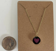 Load image into Gallery viewer, Rose Petal Heart Floral Necklace